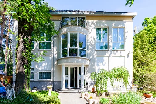 Ansicht des Apartmenthauses Rheden